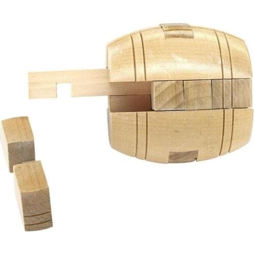 Wooden Intelligence Toy Chinese Brain Teaser Game Childrens Montessori Educational Toys 3d Iq Puzzle For Adults Kids Puzzles