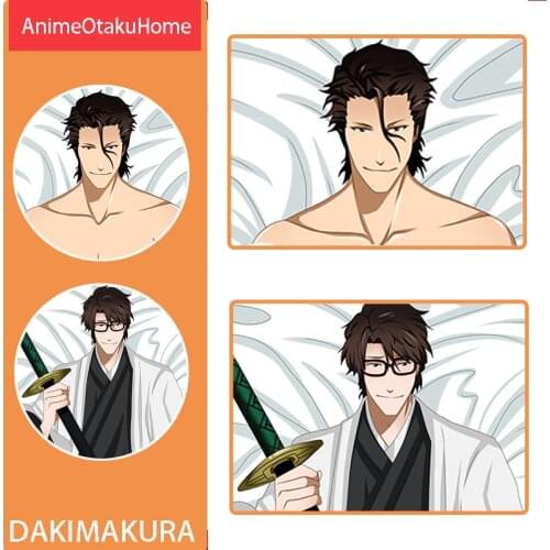 Anime Manga BLEACH Aizen Sousuke Double-Sided Printed Cute Girl Throw Pillow Cover Hugging Pillowcase Otaku Bedding Dakimakura