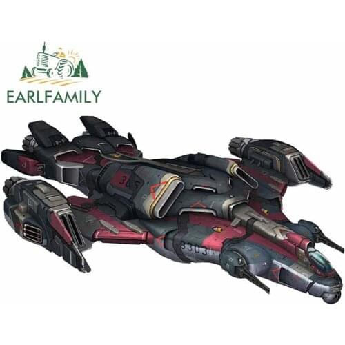 EARLFAMILY 13cm x 7.2cm for Macross DIY Motorcycle Car Sticker 3D Funny Windows Bumper Waterproof Body for Car Decal