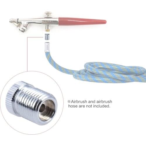 Airbrush Fitting Conversion Adapter for Badger, Convert Thread Size to 1/8" BSP Size Thread Hose Adapter Connector