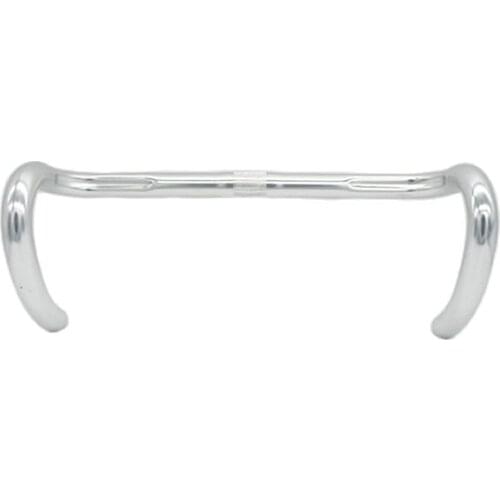 25.4mm 370mm Bent Handlebar Aluminum Alloy Road Bike Racing Breaking Wind Retro Curved Handle Bar Small Bicycle Cycling Parts