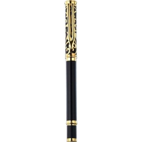 Luxury Metal Signature Ballpoint Pen Black Ink Business Writing Office Supplies K92C