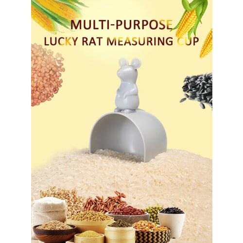 Creative Household Rice Measuring Cup Cute Cartoon Mouse Shape Rice Scoop Water Scoop Grain Rice Scoop Scoop Kitchen Supplies