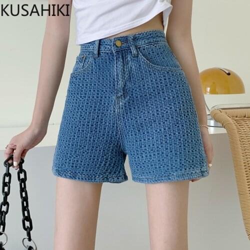 Женские джинсовые шорты KUSAHIKI China At AliExpress