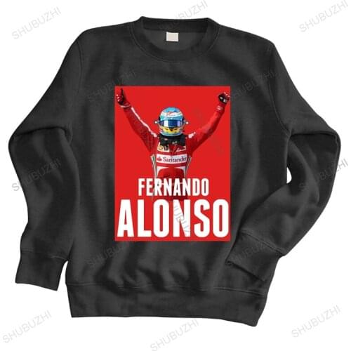 Homme cotton sweatshirt fashion hoodies F1 RACER Fernando Alonso Victory brand winter hoodie