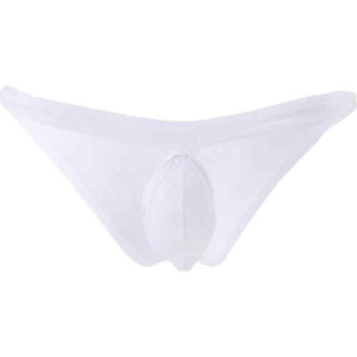 2021 Hot Selling Mens Ice Silk Sexy Underwear Low Rise Briefs Seamless Breathable Mesh Panties See Through Soft Underwear