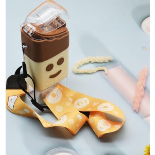 New Summer Cute Donut Ice Cream Water Bottle With Straw Creative Square Watermelon Cup Portable Leakproof Tritan Bottle BPA Free