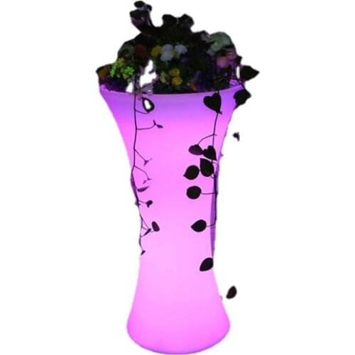 2021 New Model LED Plastic Table with Ice Bucket ,bar Furniture