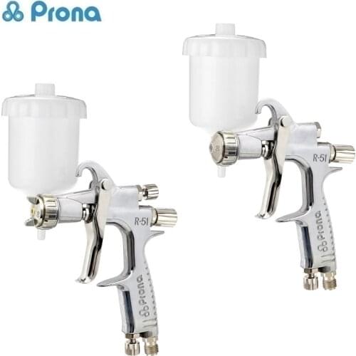 Prona R51-R/F Small Area Repairment Manual Spray Gun R51-R/F Mini Painting Gun With150cc Cup For Paint Repair Pneumatic Tool