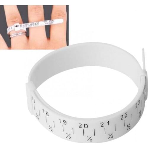 Plastic Bracelet Bangle Gauge Sizer Jewelry Measure Wrist Size Tool Measuring Ruler for 15-25cm Jewelry Making Tool for Jeweler