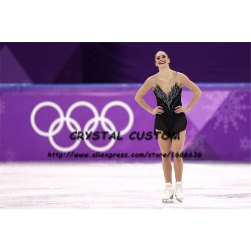 Crystal Custom Figure Skating Dress Girls New Brand Ice Skating Clothes For Competition DR4692