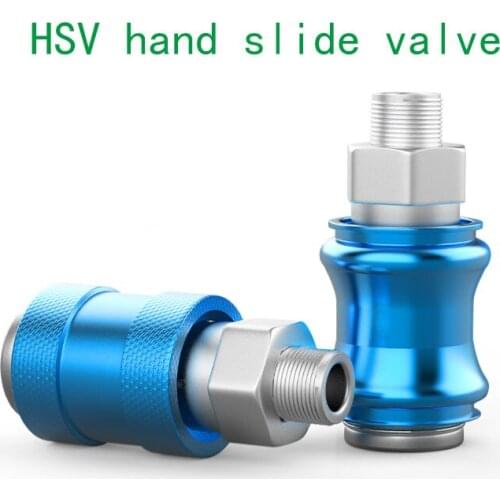 Pneumatic components pneumatic slide valve hsv-06 / 08 / 10 / 15 sliding switch exhaust valve manual valve manual switch