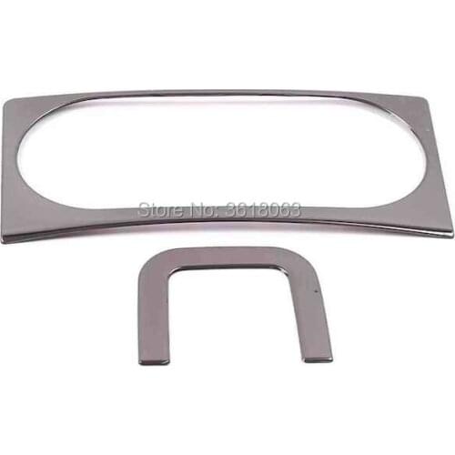 For Changan CS95 2017 2018 Stainless Steel Rear Row Armrest Water Cup Holder Panel Cover Trims Car Decoration Accessories