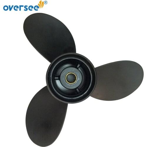OVERSEE 3B2W64517-1 Aluminum Propeller Size (8.5) 8.5x9 For Tohatsu 9.8HP Outboard Motor 8HP 9.8HP 9 pitch