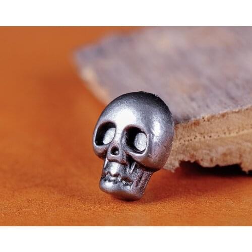50x 8*11mm DIY Skull Skeleton Stud Rivet Belt Collar Purse Leather Craft Conchos