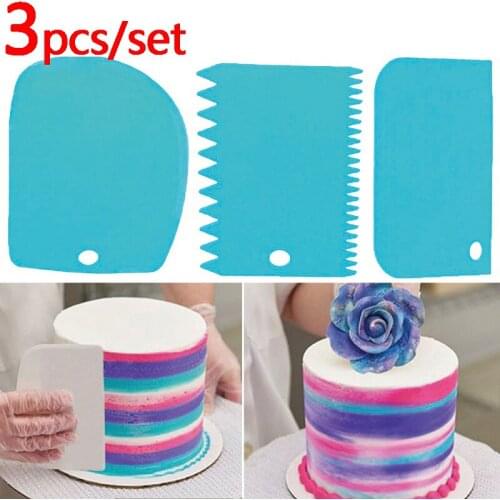 Cake Scraper Set Model Blade Bread Making Slicer Baking Pastry Spatula Cutter Model Silicone Decoratin Tools Kitchen Accessories