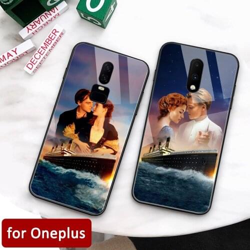 Glass case for Oneplus 7 tempered Glass back cover Titanic Oneplus 6t coque for Oneplus 1+ 5 5t 6 Oneplus 6 6t 7 pro