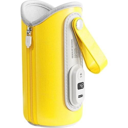 USB Baby Bottle Warmer Portable 5 Levels Temperature Adjustable Warm Sleeve Of Baby Bottle Intelligent Bottle Warmer Bag