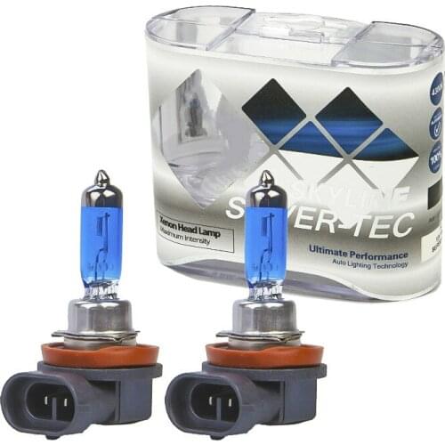 2x H11 H8 H9 12V 100W 5000K Super White Xenon Head Lamp Car Halogen Headlights Light Bulb Auto Fog Light DRL Car Light Source