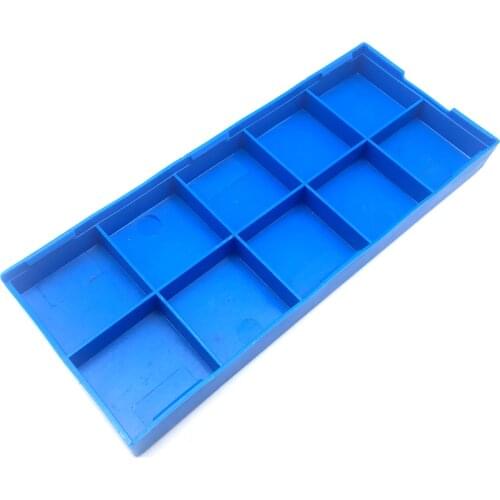 50 boxes of blue empty plastic boxes, size 135*55, for inserting carbide