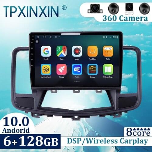 6+128GB For Nissan Teana J32 2008-2013 Android 10 Carplay Radio Player Car GPS Navigation Head Unit Car Radio with Screen