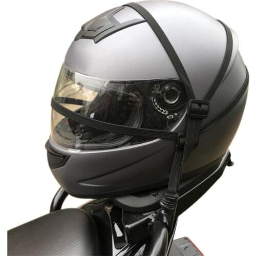 60% Dropshipping!!Motorcycle Helmet Retractable Rope Cord Luggage Elastic Strap Belt with 2 Hooks