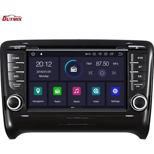 Android 10.0 4G+64GB Car DVD Multimedia Player GPS Radio Player head unit For Audi TT MK2 8J 2006- 2012 GPS Navigation headunit