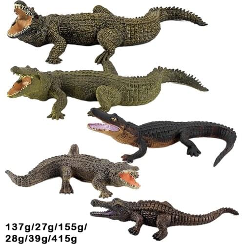 Simulation Animals Toys Crocodile Model Material Collectible Educational Toys Figures for Children Kids Gift