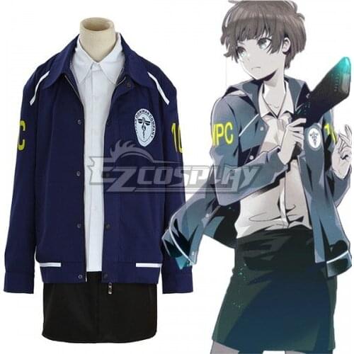 Psycho Pass Tsunemori Akane Kogami Shinya Ginoza Nobuchika Uniform Skirt Suit Girls Party Dress Set Cosplay Costume E001