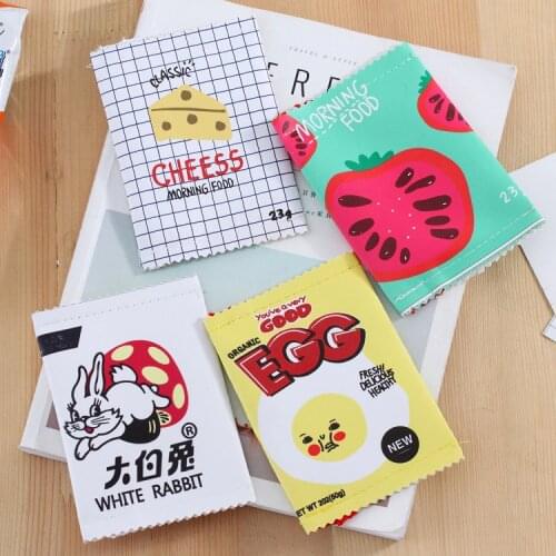 Creative Snack PU wallet storage bag coin purse Cute Cookie