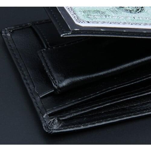 Mens PU Leather Vintage Short Wallet Credit Card Holder Bifold Business Purse A69C