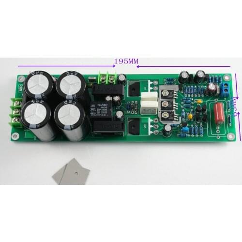 MX90 mono power amplifier finished board with rectifier power supply protection relay ONSEMI0302G 0281G