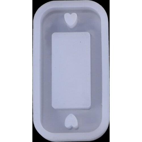 Non-toxic Label Card Key Chain Silicone Mold Decorate Party Birthday Wedding Baby Shower Soft and Smooth Tactility