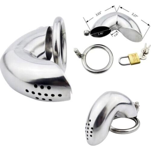 Manyjoy 2021 NEW Stainless Steel Metal Male Chastity Cage Device Restraint with Bird Cage Lock Adult Game BDSM Sex Toys For Man