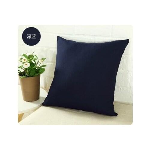 New Wholesale Pillowcase 45*45cm Fashion Simple Solid Cushion Pillow Case Bed Office Chair Back Cover free shipping