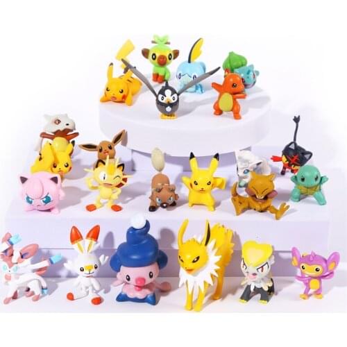 New TOMY Pokemon Pokemon PVC Model Action Doll Pokemon Character Pikachu Monster Cartoon Movie Childrens Toy Gift