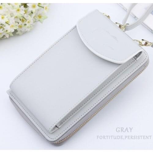 2021 Spring New Arrival Women Small Wallet PU Leather Fashion Phone Bags Shoulder Bags