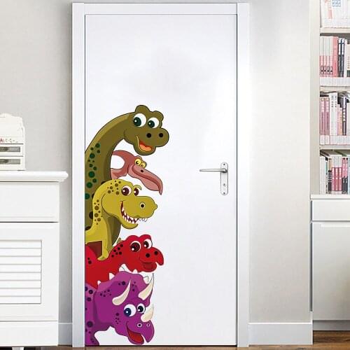 New creativity, many lovely dinosaur wall stickers, living room, bedroom, childrens room decorative painting