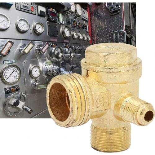 Check Valve 3-port Easy to Install Brass Male Threaded Non-Return Valve for Air Compressor Anti-Corrosion Durable High-quality