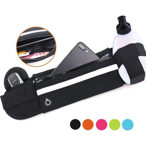 Professional Outdoor Belt Running Sports Portable Gym Bag Hold Water Cycling Phone Bag Waterproof Women Belt With Water Bottle