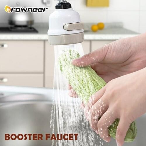 Adjustable Booster Faucet 360 Degree Twist Flexible Tap Head Shower 3 Mode Spray Nozzle Reduces Water Easy Control Diffuser Tool