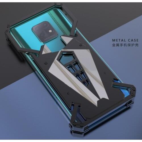 Luxury Shockproof Aluminum Metal Armor Ring Case For Xiaomi Redmi 10x 4g 5g Aluminium Bumper Case Metal Frame Cover