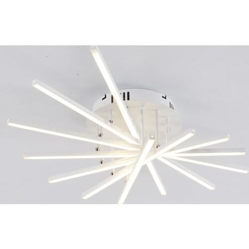 Modern remote controll LED aluminum ceiling light living room surface mounted ceiling lamp fixture 110-240 V