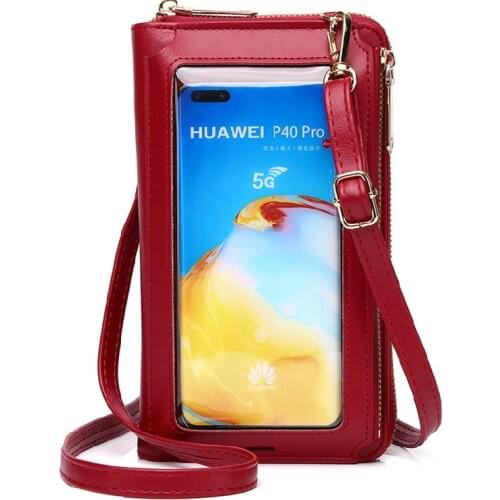 Fashion Design Mini Crossbody Shoulder Bag Women Touchable Cellphone Pocket Card Holder Female Wallet Purse Ladies Small Handbag
