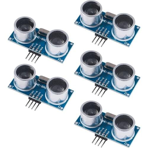 5pcs/lot Ultrasonic Module HC-SR04 Distance Measuring Transducer Sensor for arduino Ultrasonic Wave Detector Ranging Module