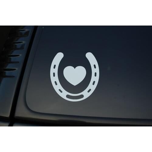 For Horse Lover Vinyl Sticker Decal (V217) Equestrian Shoe Choose Color & Size Car Styling