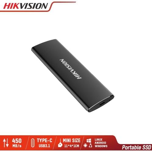 Hikvision HikStorage Portable SSD 128GB 512GB External SSD 1TB Disk Drive 256GB SSD USB3.1 Type-C Solid State Disk replace hdd