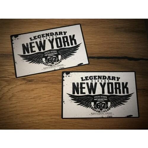 Biker Sticker Chopper Skull Rocker Rockabilly Old School Retro vintage #022