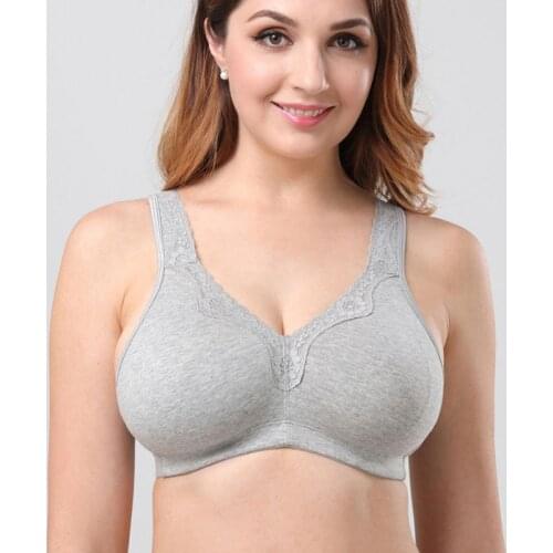 Womens bra Large Size Plus Size Lace Perspective Bra Women Sexy Lingerie Embroidery Women Bralette Wire Free Womens lingerie