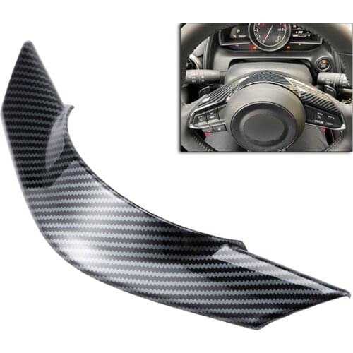 1pc Car Steering Wheel Upper Trim for Mazda CX5 2017-2018 Steering Wheel Decoration Panel Cover Sticker Car Interio Accessories